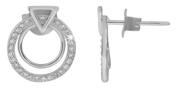 Sada stříbrných šperků ELODIE - přívěsek a náušnice, ryzost 925/1000, galerie